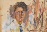 A self portrait by Arthur Boyd painted in 1935. Bundanon Trust Collection.