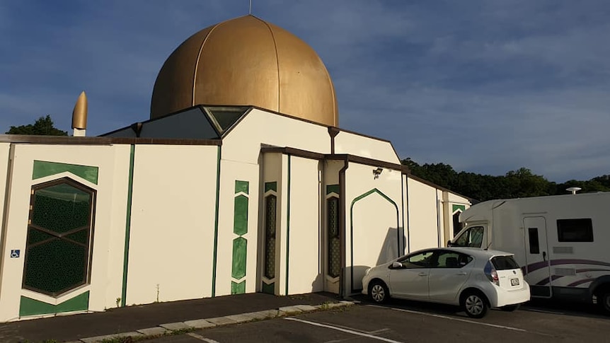 A mosque against the blue sky