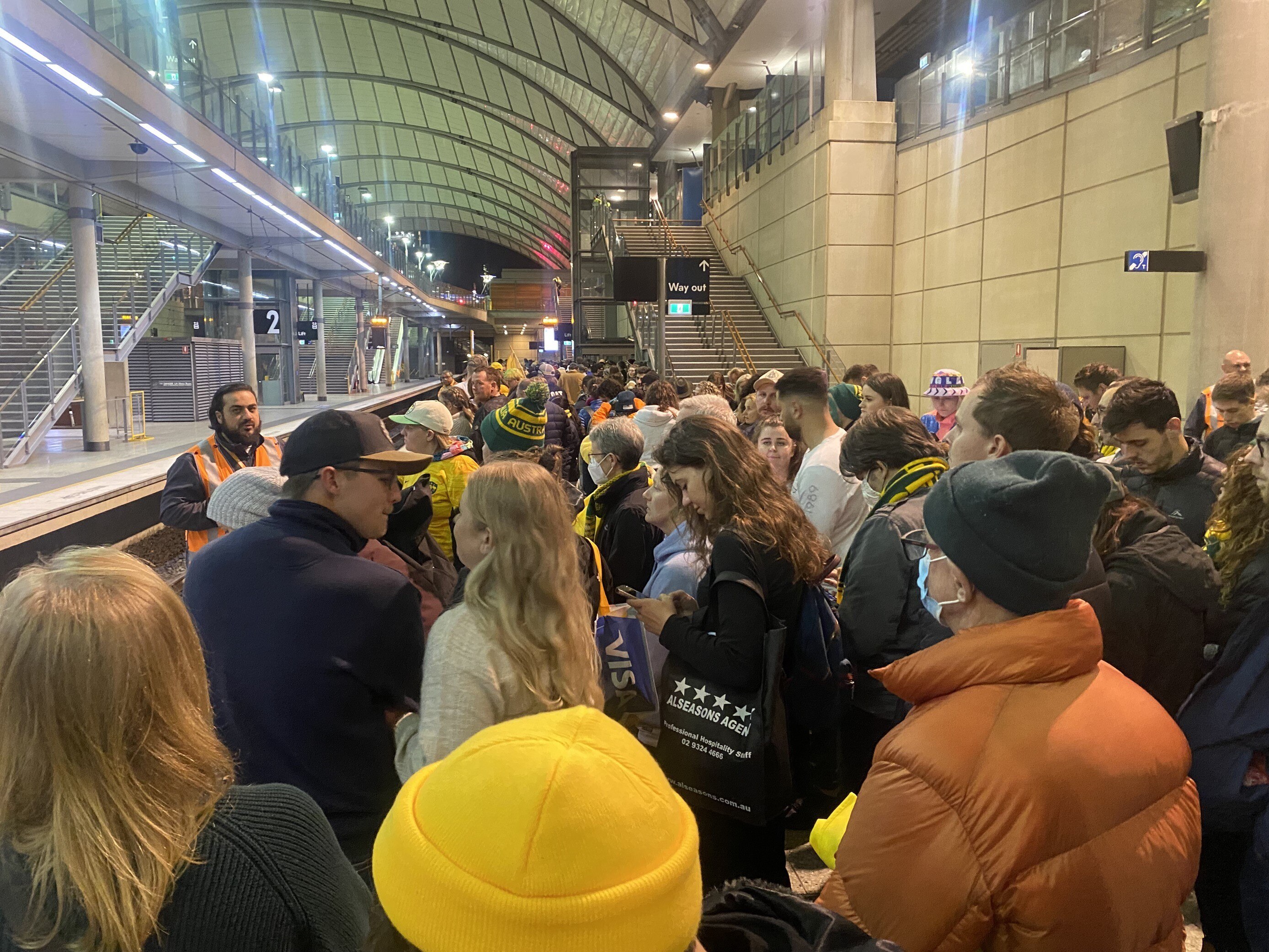 Sydney Trains blames vandalism for delays in getting Matildas fans home