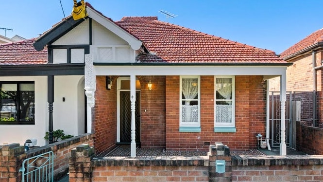 A modest red brick semi house in Bondi