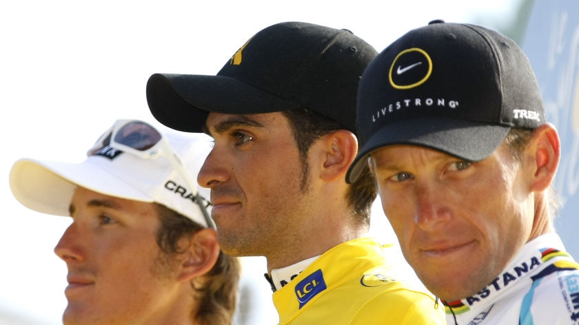 Armstrong finished on the podium in 2009 behind team-mate Alberto Contador and Andy Schleck.