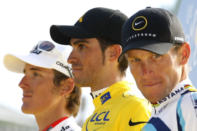 Armstrong finished on the podium in 2009 behind team-mate Alberto Contador and Andy Schleck.