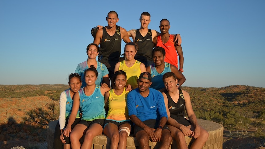 2014 indigenous marathon project squad in Alice Springs