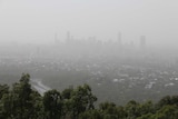 Dust covers Brisbane CBD
