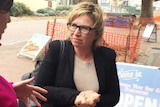 Rosie Batty speaks with media