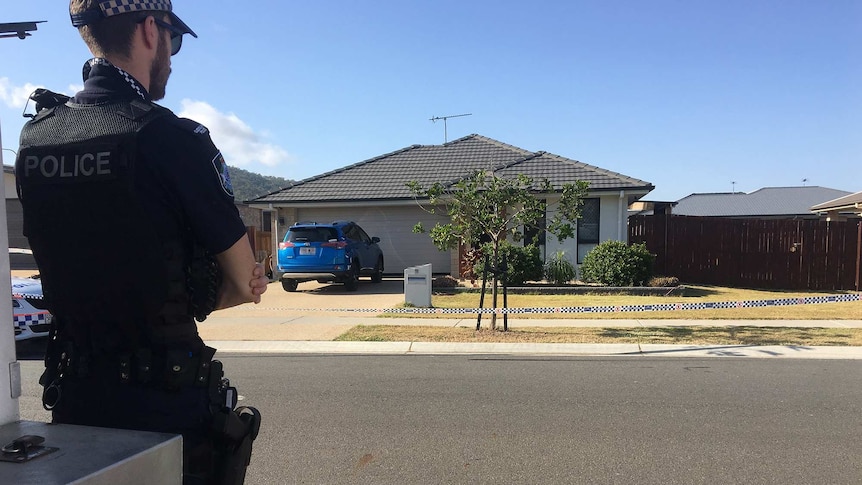 The house in the Rockhampton suburb of Norman Gardens where police shot and killed a man aged in his 30s on August 31, 2018.