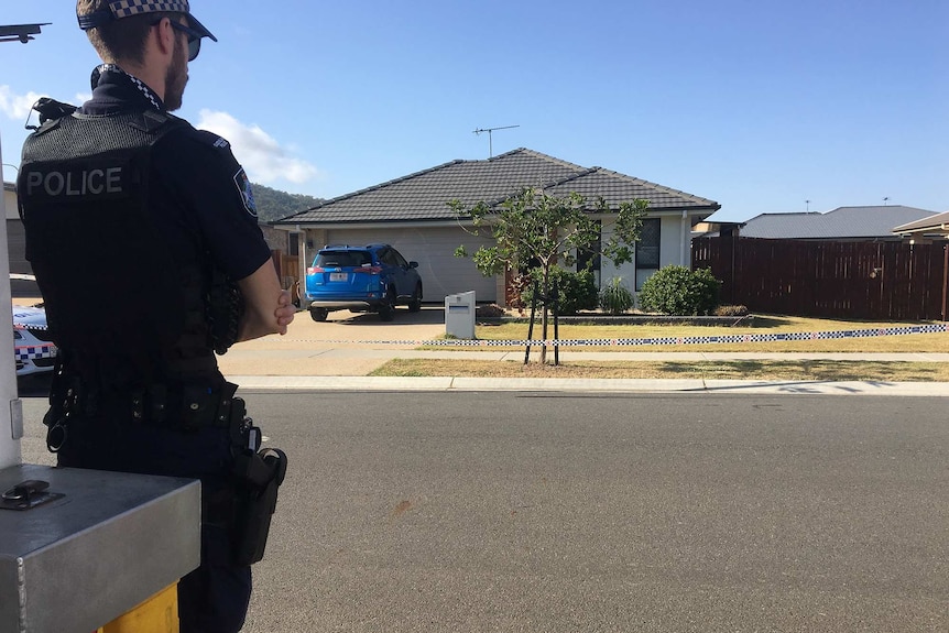 The house in the Rockhampton suburb of Norman Gardens where police shot and killed a man aged in his 30s on August 31, 2018.