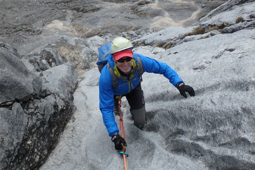 Perth man Steve Plain ascending Carstensz Pyramid