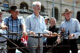 Parliament protest: Farmers rally against coal seam gas mining.