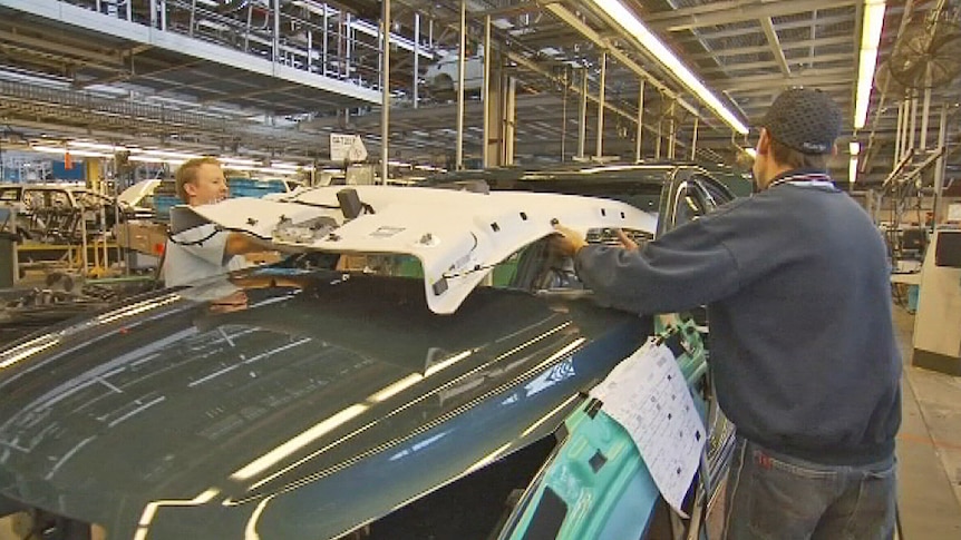 Holden production line