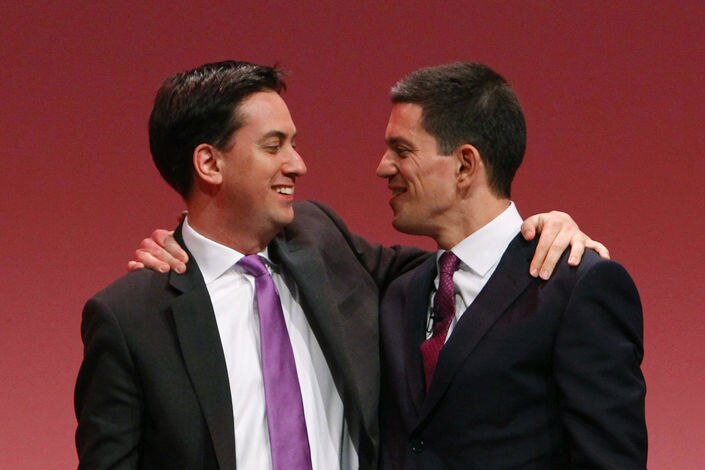 Labour brothers Ed and David Miliband