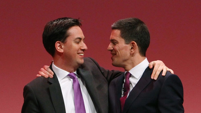 Labour brothers Ed and David Miliband