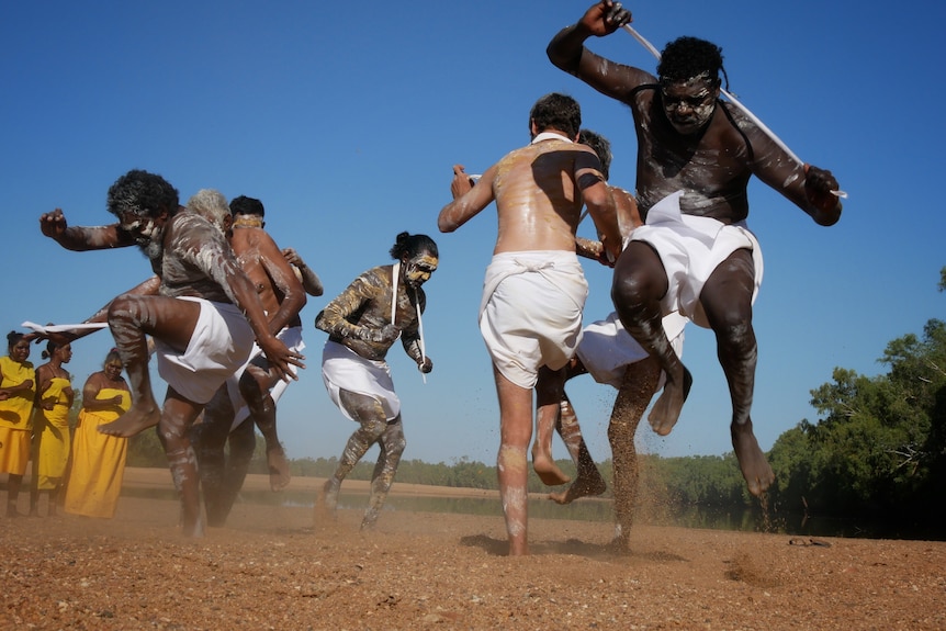 Gooniyandi dancers at the launch of the Warlibirri National Park, April 22. 