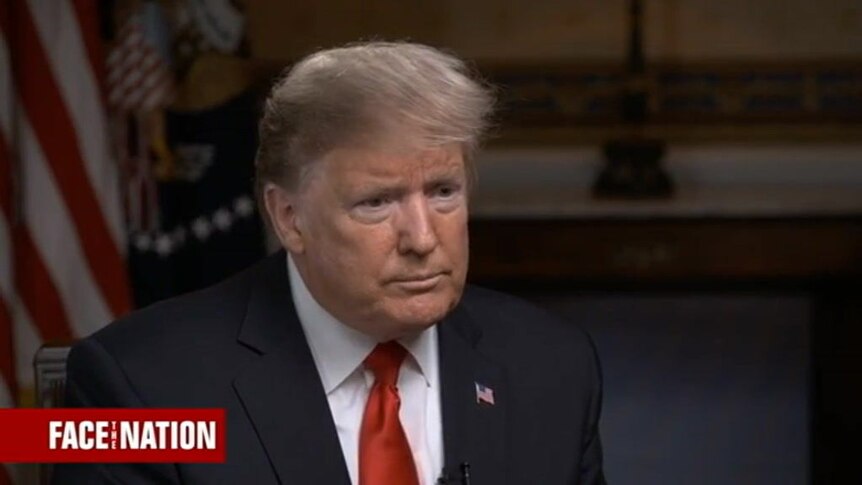 Donald Trump speaks with Face of the Nation on CBS.
