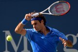 Roger Federer wins first round at the US Open