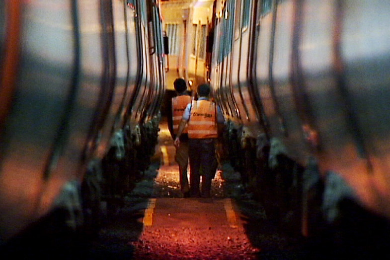 Melbourne train cleaners