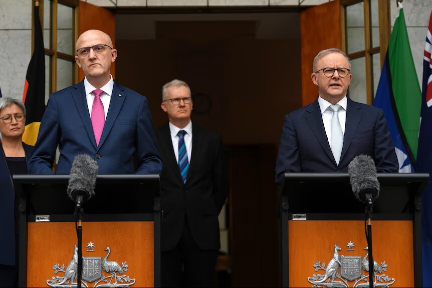 ASIO Director-General Mike Burgess and Prime Minister Anthony Albanese