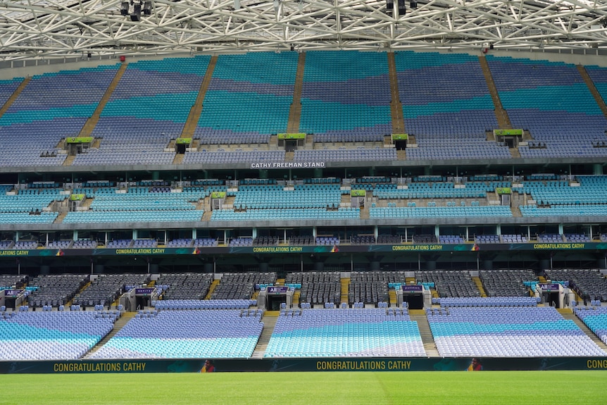 A stand inside Stadium Australia