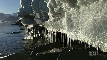 Ice melting in Antarctica