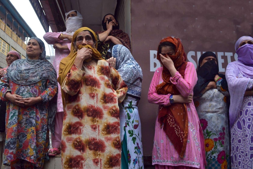 Grief on the streets of Kashmir