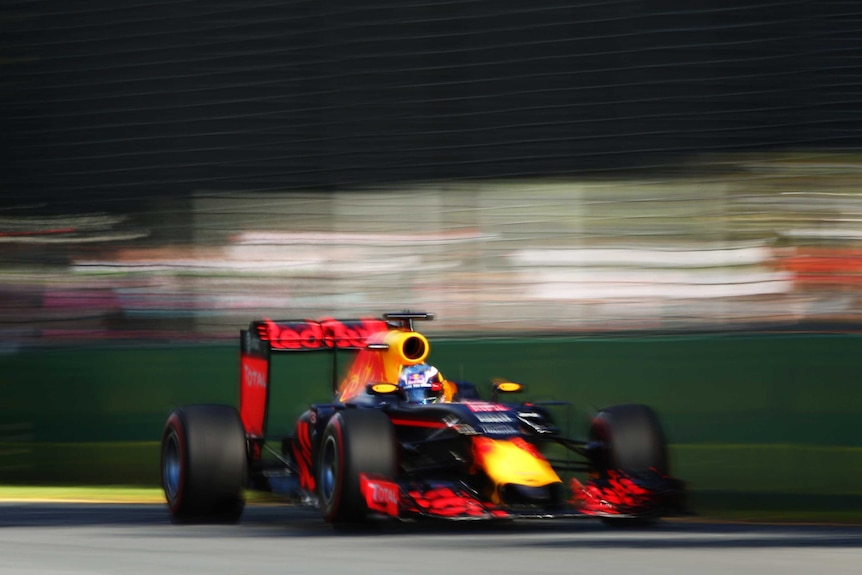 Daniel Ricciardo races at the Australian Grand Prix