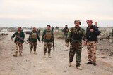 Kurdish forces on patrol