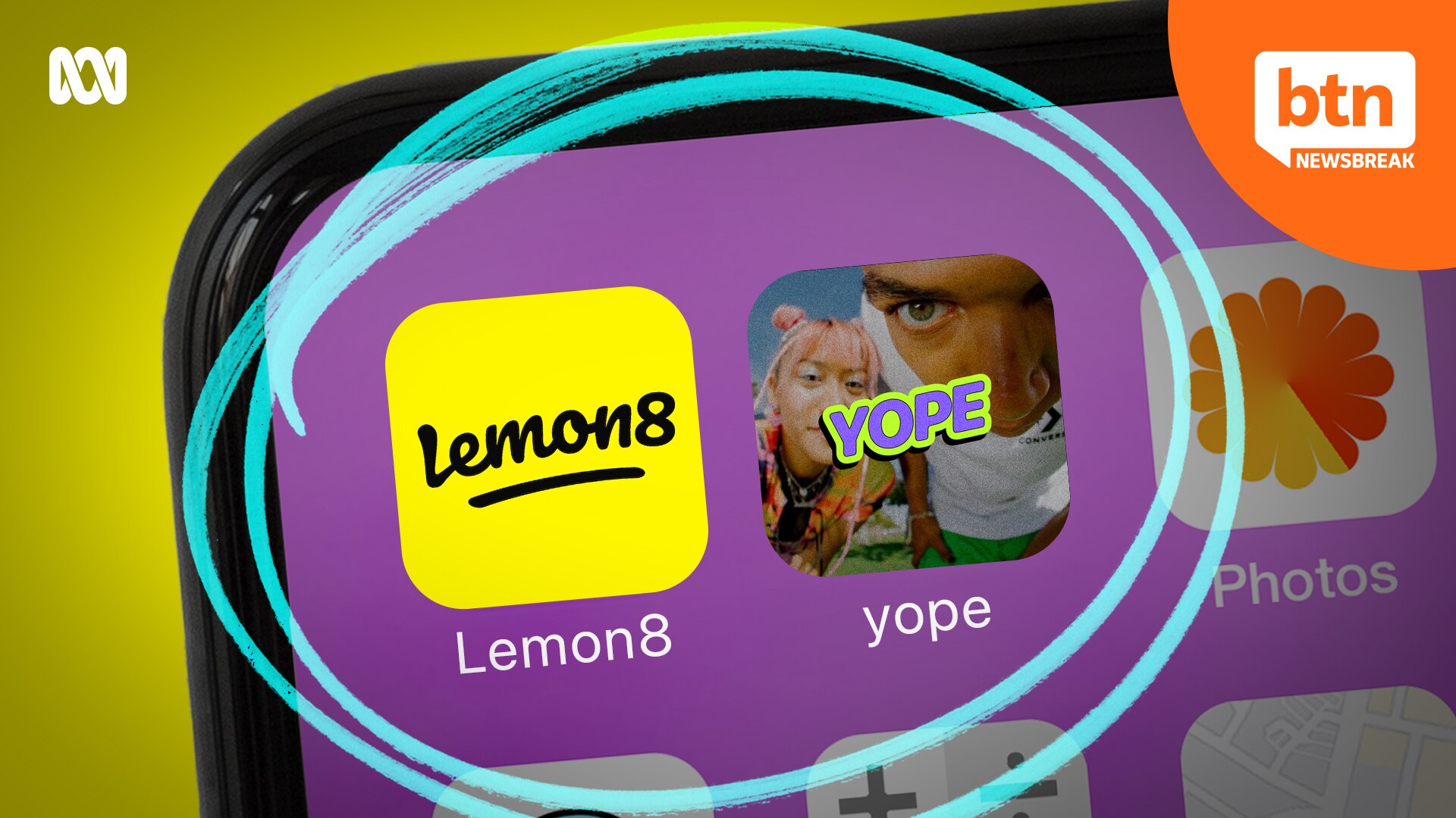 Smart phone with the app called Lemon 8 on the screen. 