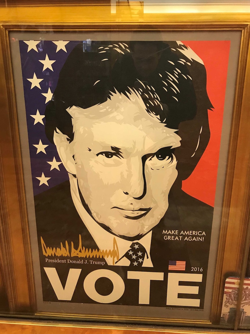 an artwork of Donald Trump