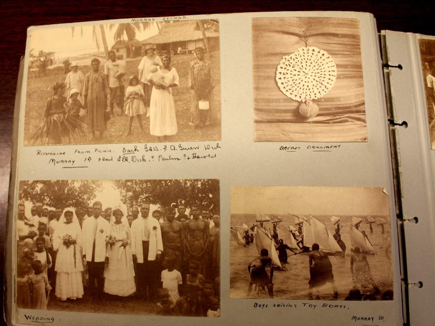 A photo album from the Torres Strait Island collection at the National Library.