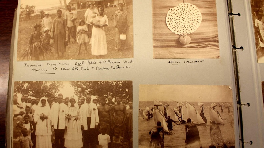A photo album from the Torres Strait Island collection at the National Library.