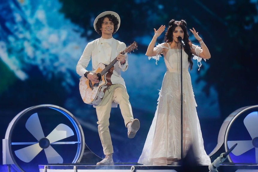 NaviBand from Belarus perform during the Grand Final