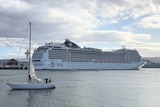 MSC Magnifica cruise ship docked in Hobart.