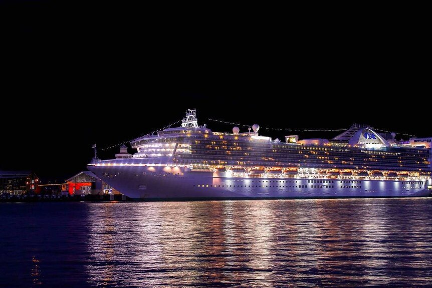 Cruise ship in Hobart