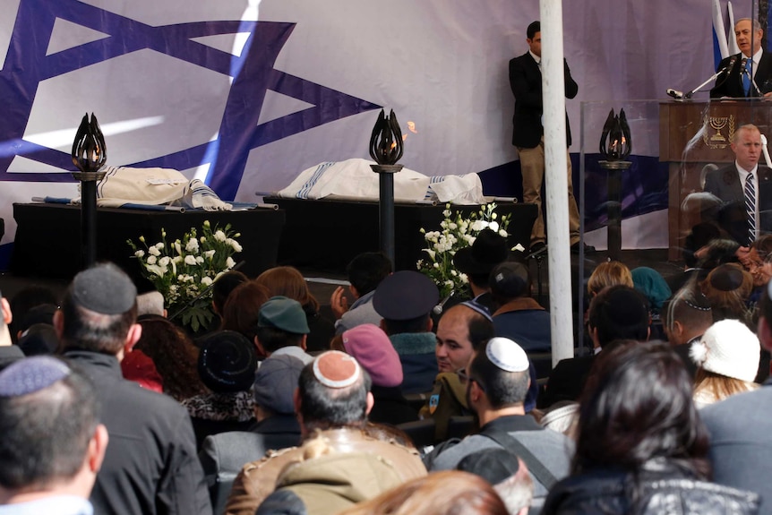 Funeral for Jewish victims of Paris attacks