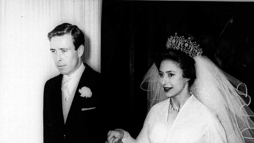 Princess Margaret and Lord Snowdon on their wedding day, May 1960.