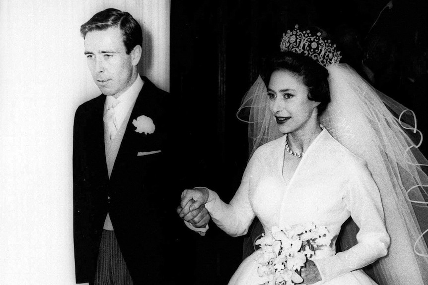 Princess Margaret and Lord Snowdon on their wedding day, May 1960.
