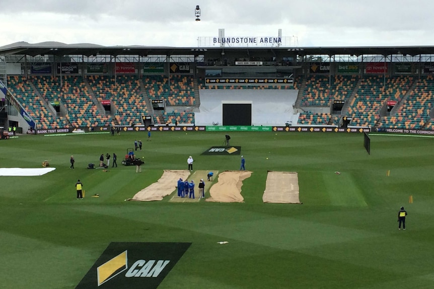 View of Bellerive Oval ahead of day three of the second Test