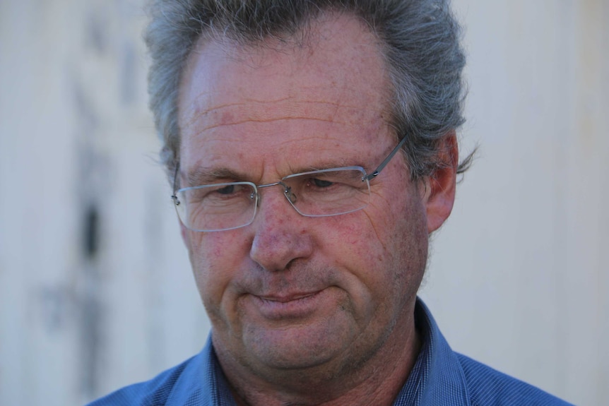 A close-up shot of farmer Tony York