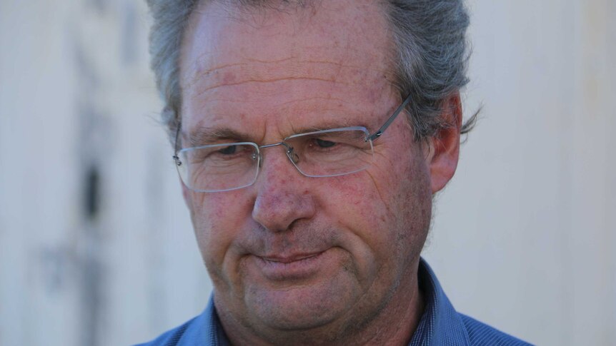 A close-up shot of farmer Tony York