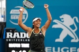 Destanee Aiava wins at the Brisbane International