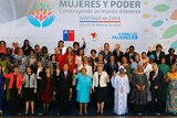 Official picture of the UN World Summit Meeting on Women and Power in Santiago
