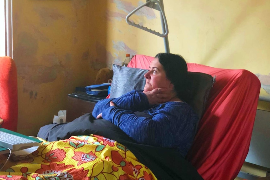 Injured worker Caroline Harte at her home in Lithgow