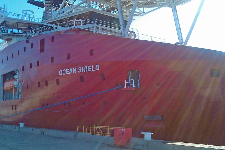 Defence vessel Ocean Shield at HMAS Stirling