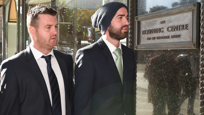 Barry and Patrick Lyttle arrive at Downing Centre Local Court on March 19, 2015