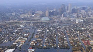 Floodwaters from Hurricane Katrina filled the streets of New Orleans last year [File photo].