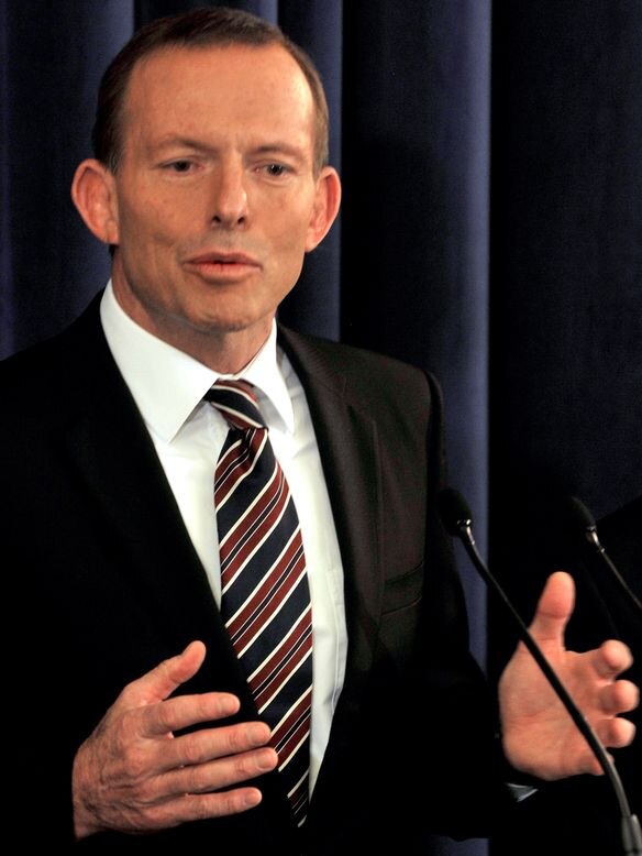 Mr Abbott says he was talking yesterday about the different ways of arriving at the 5 per cent target.