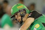 Kevin Pietersen plays a drive for the Melbourne Stars