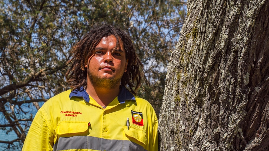 Jacob Martin has been working with the Green Army on North Stradbroke Island and is now a community ranger.