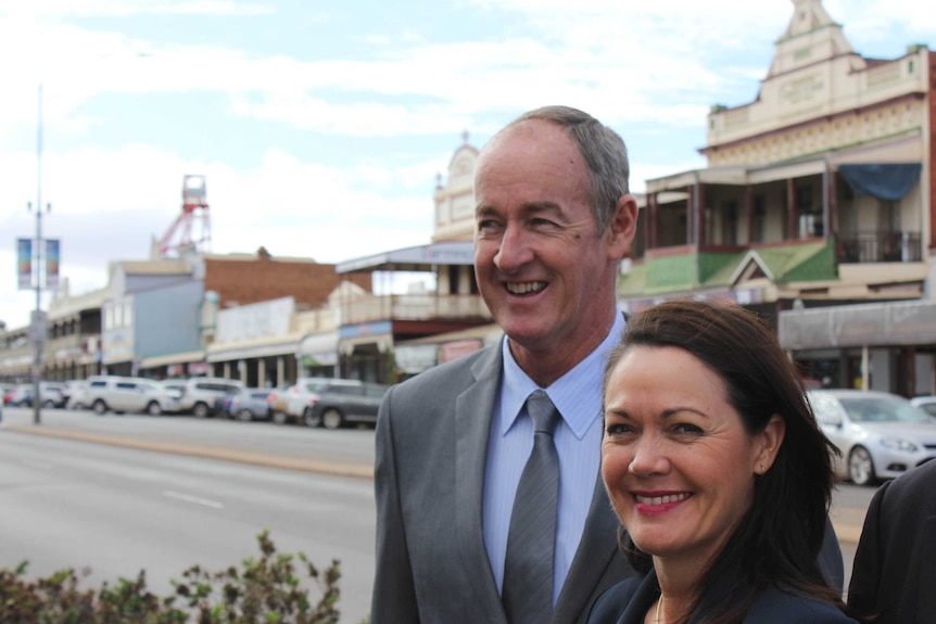 Liberal Candidate for Kalgoorlie Kyran O'Donnell with Deputy Premier Liza Harvey.