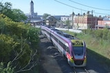 Vline train at Ballarat